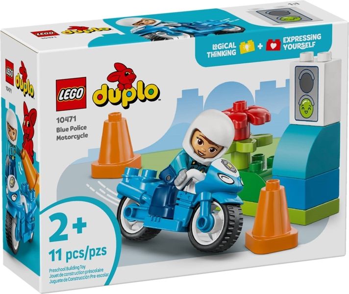 LEGO DUPLO - Kék rendőrségi motorkerékpár - 10471