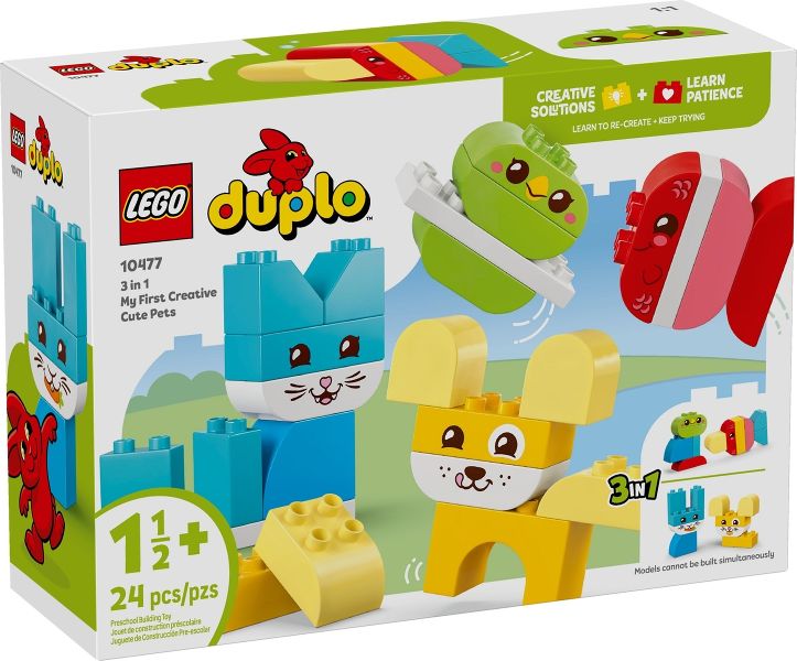 LEGO DUPLO - Kreatív és aranyos, 3 az 1-ben házi kedvencek - 10477