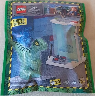 LEGO Jurassic World - Raptor with Incubator paper bag - 122327