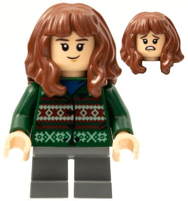 Hp279 - LEGO Minifigura - Hermione Granger - Dark Green Sweater