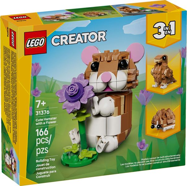 LEGO Creator - Aranyos hörcsög egy virággal - 31376