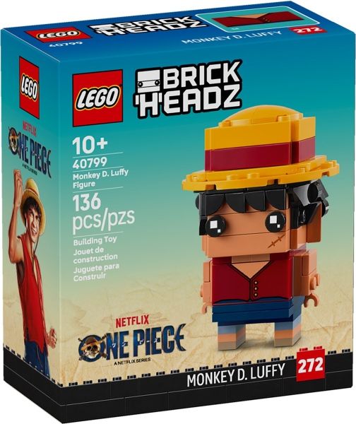 LEGO Brickheadz - Monkey D. Luffy Figure - 40799