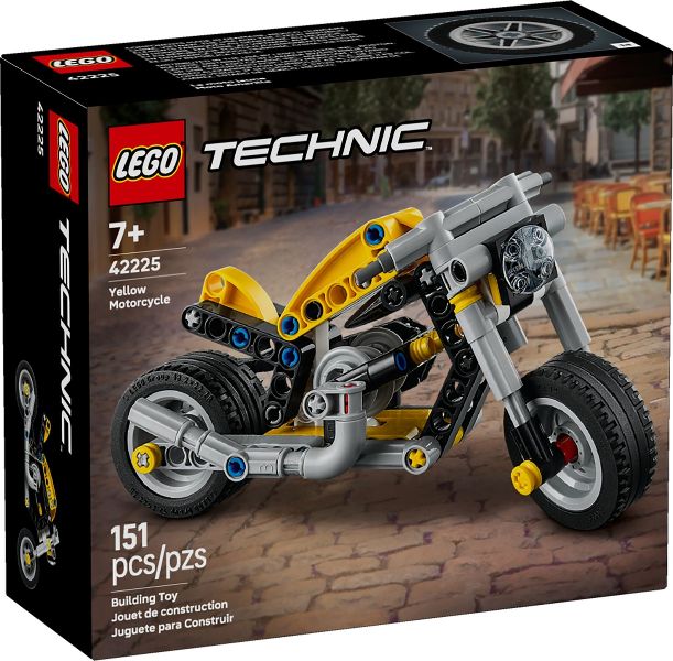 LEGO Technic - Sárga motorkerékpár - 42225