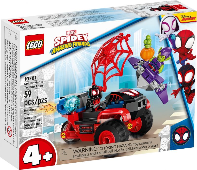 LEGO Super Heroes Miles Morales: Pókember Techno Trike háromkerekűje
