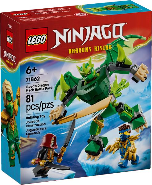 LEGO Ninjago - Lloyd sárkánypáncélja, harci csomag - 71862