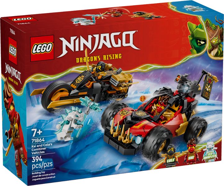 LEGO Ninjago - Kai és Cole kombinálható járművei - 71864