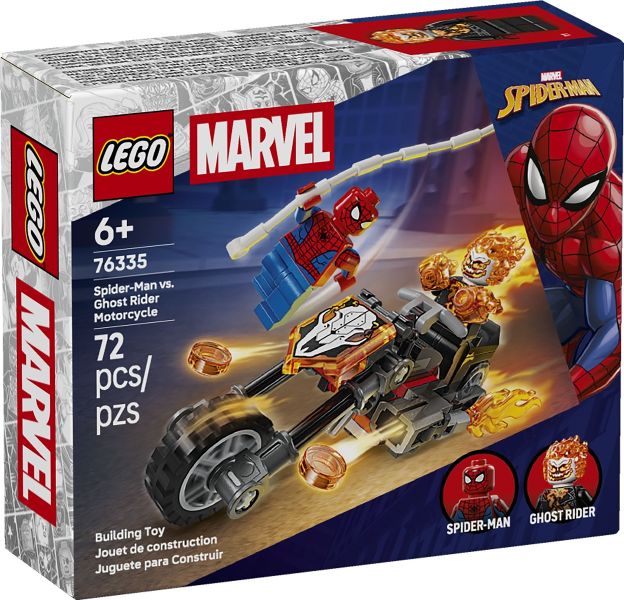 LEGO Super Heroes - Pókember a motoros Szellemlovas ellen - 76335