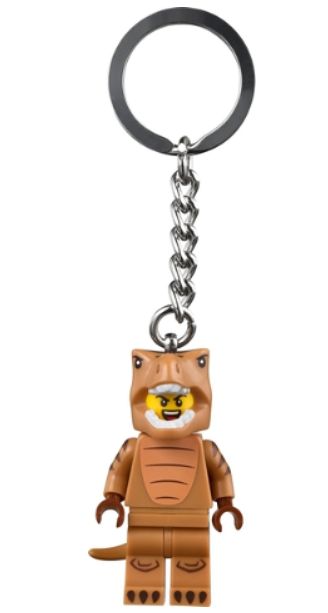 LEGO kulcstartó - T-Rex jelmez