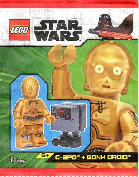 LEGO Star Wars - C-3PO és Gonk Droid paper bag - 912310