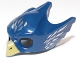Minifigure, Headgear Mask Bird / Eagle with Yellow Beak and Silver Feathers Pattern