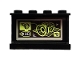 Panel 1 x 4 x 2 with Side Supports - Hollow Studs with 3D Model Pattern on Inside (Sticker) - Set 70418