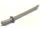 Minifigure, Weapon Sword, Shamshir / Katana (Square Guard) with Capped Pommel and Holes in Crossguard and Blade