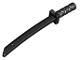 Minifigure, Weapon Sword, Shamshir / Katana (Square Guard) with Capped Pommel and Holes in Crossguard and Blade