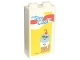 Brick 1 x 2 x 3 with '"e;Stay Cool"e;' and Scoops of Ice Cream on Yellow Background Pattern (Sticker) - Set 60253
