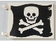 Flag 6 x 5 with Flat Skull and Crossbones (Jolly Roger) Pattern on Both Sides