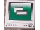 Tile 2 x 2 with Computer Monitor with Dark Bluish Gray Circle Power Switch Pattern