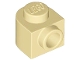 Brick, Round 1 x 1 x 2/3 Half Circle Extended with Stud on Side