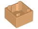 Container, Box 2 x 2 x 1 - Top Opening with Flat Inner Bottom