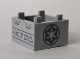 Container, Box 2 x 2 x 1 - Top Opening with Flat Inner Bottom with Dark Bluish Gray SW Imperial Logo and Aurebesh Characters 'CARGO' Pattern