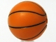 Ball, Sports Basketball with Standard Black Lines Pattern