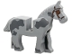 Horse with Dark Bluish Gray Spots and Covered Eyes Pattern