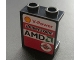 Panel 1 x 2 x 2 - Hollow Studs with Shell, AMD and Vodafone Logo on Right Pattern (Sticker) - Sets 8672 / 8673