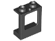 Window 1 x 2 x 2 Plane, Single Hole Top and Bottom for Glass