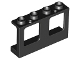 Window 1 x 4 x 2 Plane, Single Top Hole and Single Bottom Hole for Glass