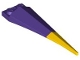 Plate, Modified 1 x 2 with Angular Extension with Molded Flexible Rubber Yellow Tip Pattern