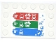 Tile, Modified 4 x 6 with Studs on Edges with Bubbles and Car Wash Price Table Pattern (Sticker) - Set 4207