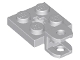Plate, Modified 2 x 2 with Tow Ball Socket, Short, Flattened with Holes and Axle Hole in Center
