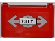 Windscreen 1 x 6 x 3 with Train Logo and 'CITY' Pattern (Sticker) - Set 7937