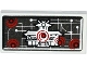 Tile 2 x 4 with Ninjago Temple and White and Red Dots on Screen Pattern (Sticker) - Set 70728