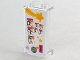 Panel 1 x 2 x 3 with Side Supports - Hollow Studs with Yellow Star, Photo Booth Pictures and Silver Coin '5' Pattern (Sticker) - Set 41058