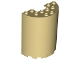 Cylinder Half 3 x 6 x 6 with 1 x 2 Cutout