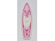 Minifigure, Utensil Surfboard Standard with Bright Pink and Dark Pink Flames on Magenta Background Pattern