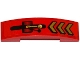 Slope, Curved 4 x 1 x 2/3 Double with Gold Chevrons and Lever Pattern (Sticker) - Set 70737