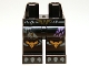 Hips and Legs with Gold Belt Buckle and Raven Knee Pads, Dark Purple Feathers and Dark Bluish Gray Talons Pattern