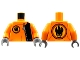 Torso Agents Villain with Zipper & Villain Logo on Back Pattern / Orange Arms / Dark Bluish Gray Hands