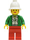 Pippin Reed / Miss Gail Storm - Green Open Shirt, Red Legs, White Pith Helmet