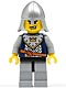 Fantasy Era - Crown Knight Scale Mail with Crown, Helmet with Neck Protector, Scar Across Lip
