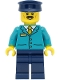 Train Driver - Male, Dark Turquoise Shirt, Dark Blue Legs and Hat