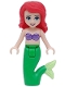 Ariel, Mermaid (Light Nougat) - Medium Lavender Shell Bra Top, Bright Green Tail, Medium Azure Eyes