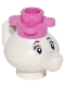 Mrs. Potts - Dark Pink Flower