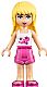 Friends Stephanie - Dark Pink Shorts, White Top with Stars