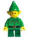 Elf - Green Scalloped Collar with Bells, Closed Mouth with Freckles