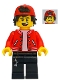 Jack Davids - Red Jacket with Backwards Cap (Open Mouth Smile / Scared)