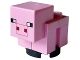 Minecraft Pig, Baby (Plain Snout with Dark Pink Outline) - Brick Built