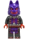 Wolf Mask Warrior - Dark Purple and Red Mask