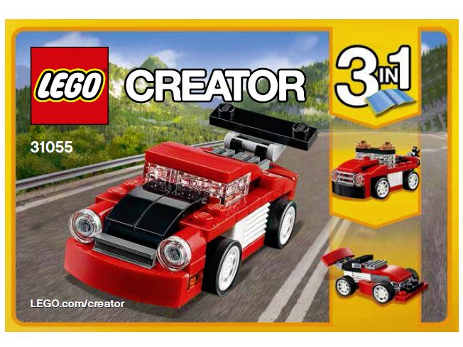 LEGO Creator - Piros versenyautó - 31055
